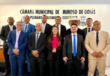 Vereadores, prefeito e vice-prefeito tomam posse para o mandato 2025/28 em Mimoso de Goiás